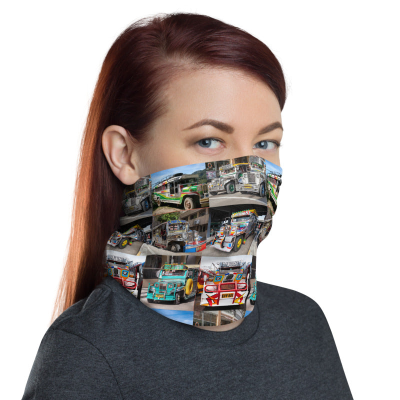 Philippines Jeepney Face Cover & Neck Gaiter in One