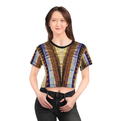 Philippines Filipino Mindanao batik  Inspired Crop top tee for ladies.