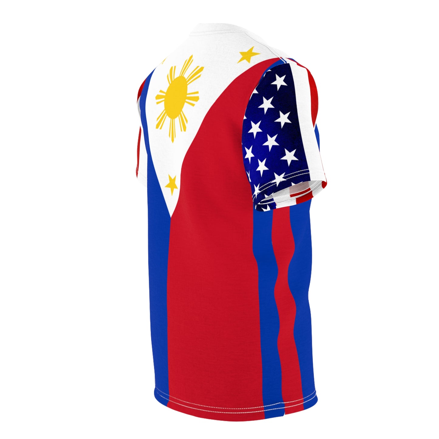 Philippines USA Mixed Flag Theme Unisex Shirt } Filipino American Friendship Shirt | Multi Cultural Shirt