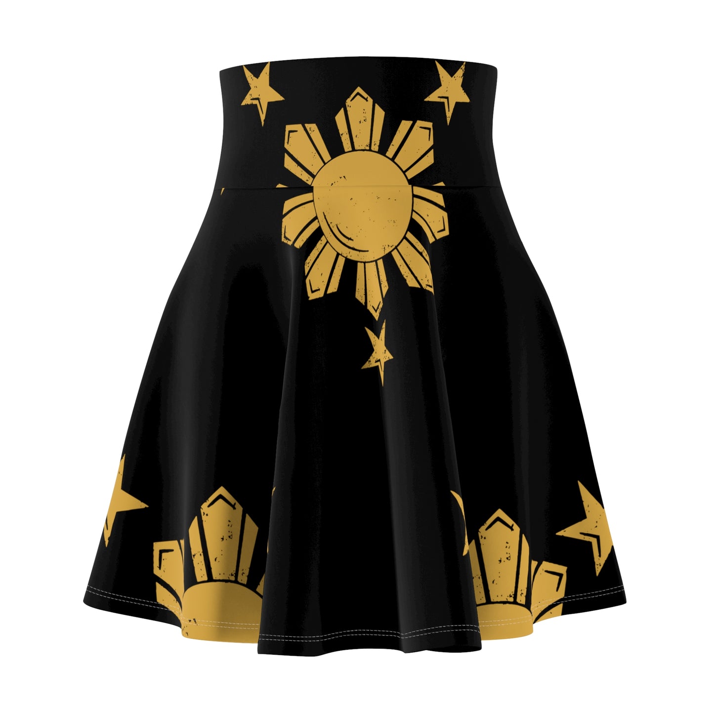 Philippines Filipino  Sun & Star Women's Skater Skirt | Muliti cultural Philippine Filipino Attire | Independence Day Celebration Attire