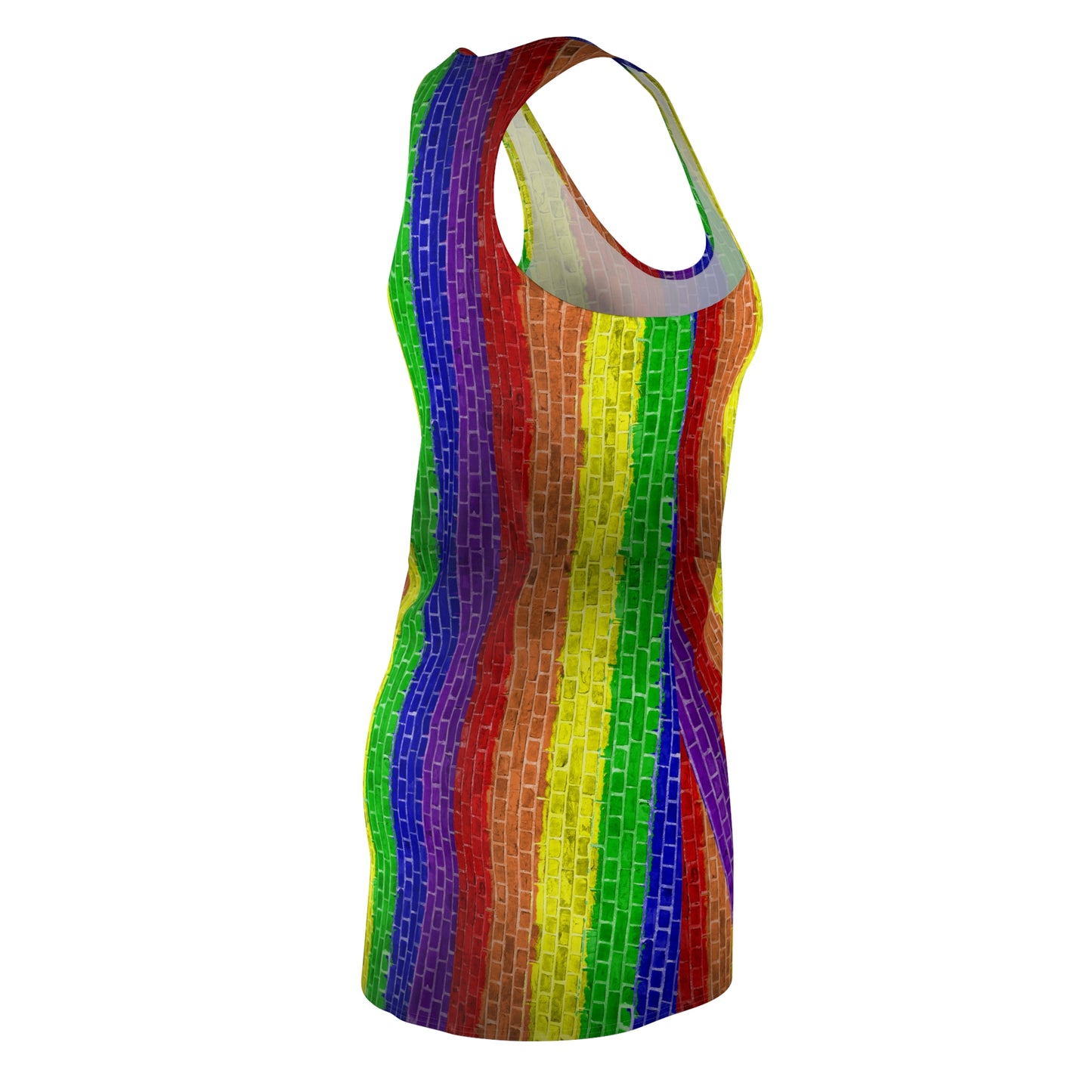 LGBT  Rainbow pride Inspired Racerback Dress |  Pride Rainbow  Crisply PRINTED    summer dress pride parade