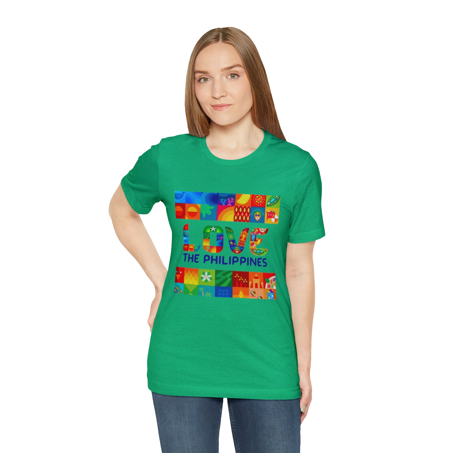 Love the Philippines Shirt , Filipino Shirt, Pinoy Shirt, Philippine Apparel