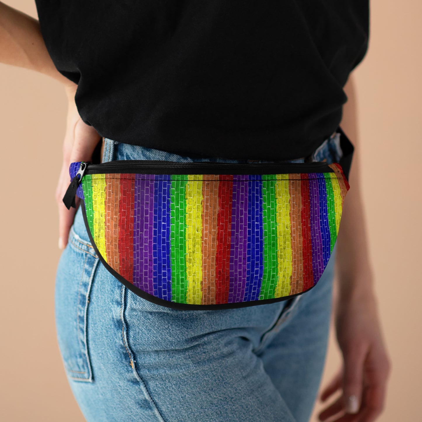 Pride LGBT Rainbow Fanny Pack| Rainbow pride Fanny pack  bag | Gifts & Souvenirs | Travel Bag | Crisply Printed
