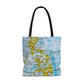 Philippine Map High Quality  Tote Bag | Unique Filipino Gift Idea | Shopping  Gym Work tote bag| Crisply Printed