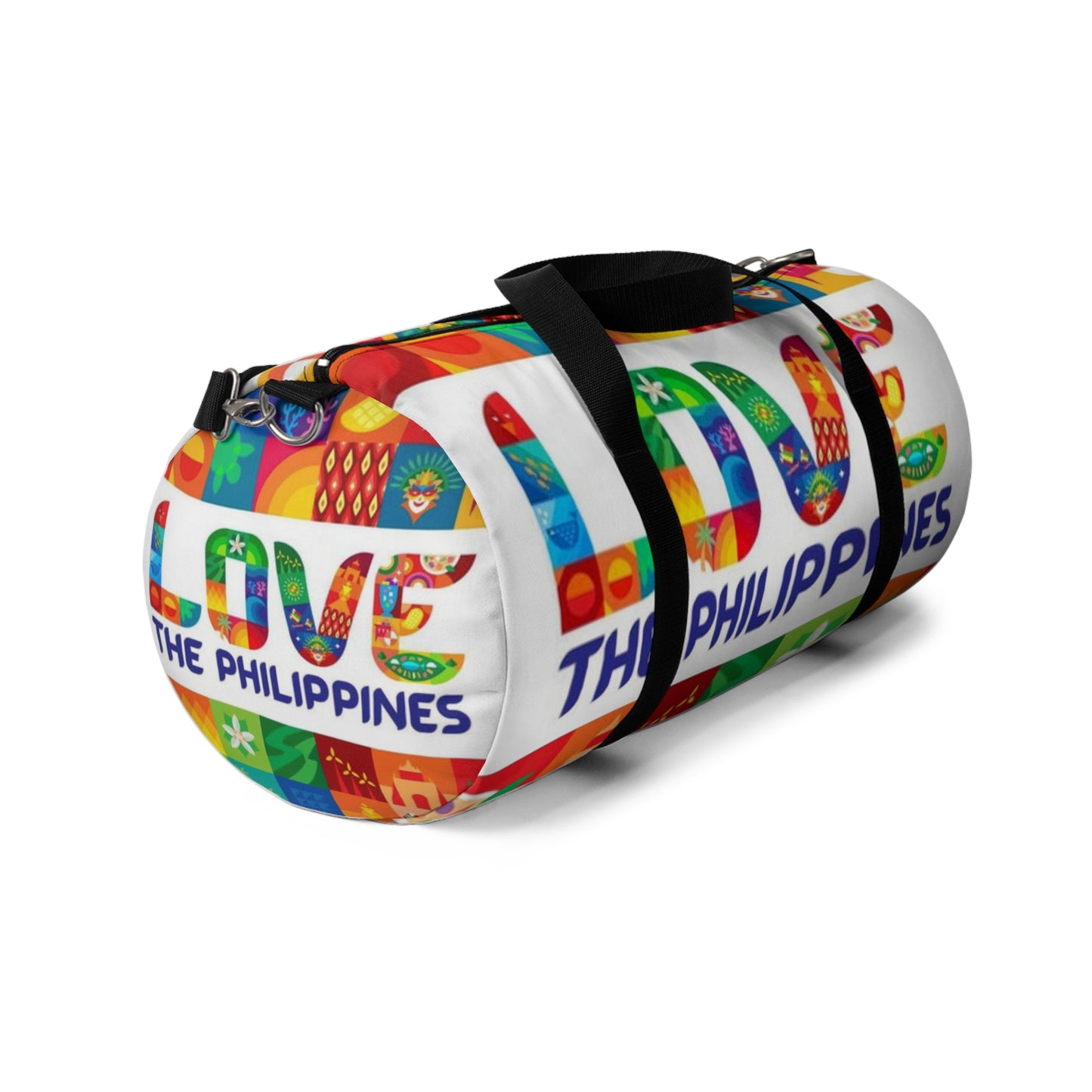 Philippines Filipino "Love the Philippines" Duffel bag | Philippine Travel Bag | Crisply Printed | College Duffel bag