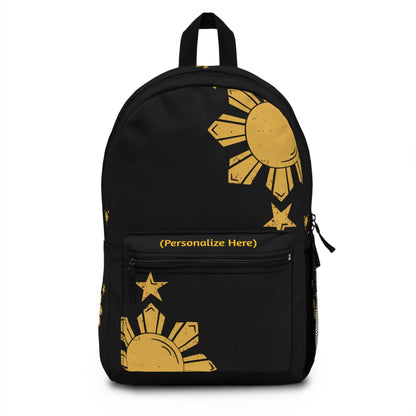 Personalized Philippines Filipino Sun and Star Backpack | Back to School | Summer Camp Backpack