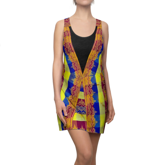 Philippines Batik Inspired Multi Colored Racerback Dress | Multi Cultural dress | Phil Independence day Celebration Attire