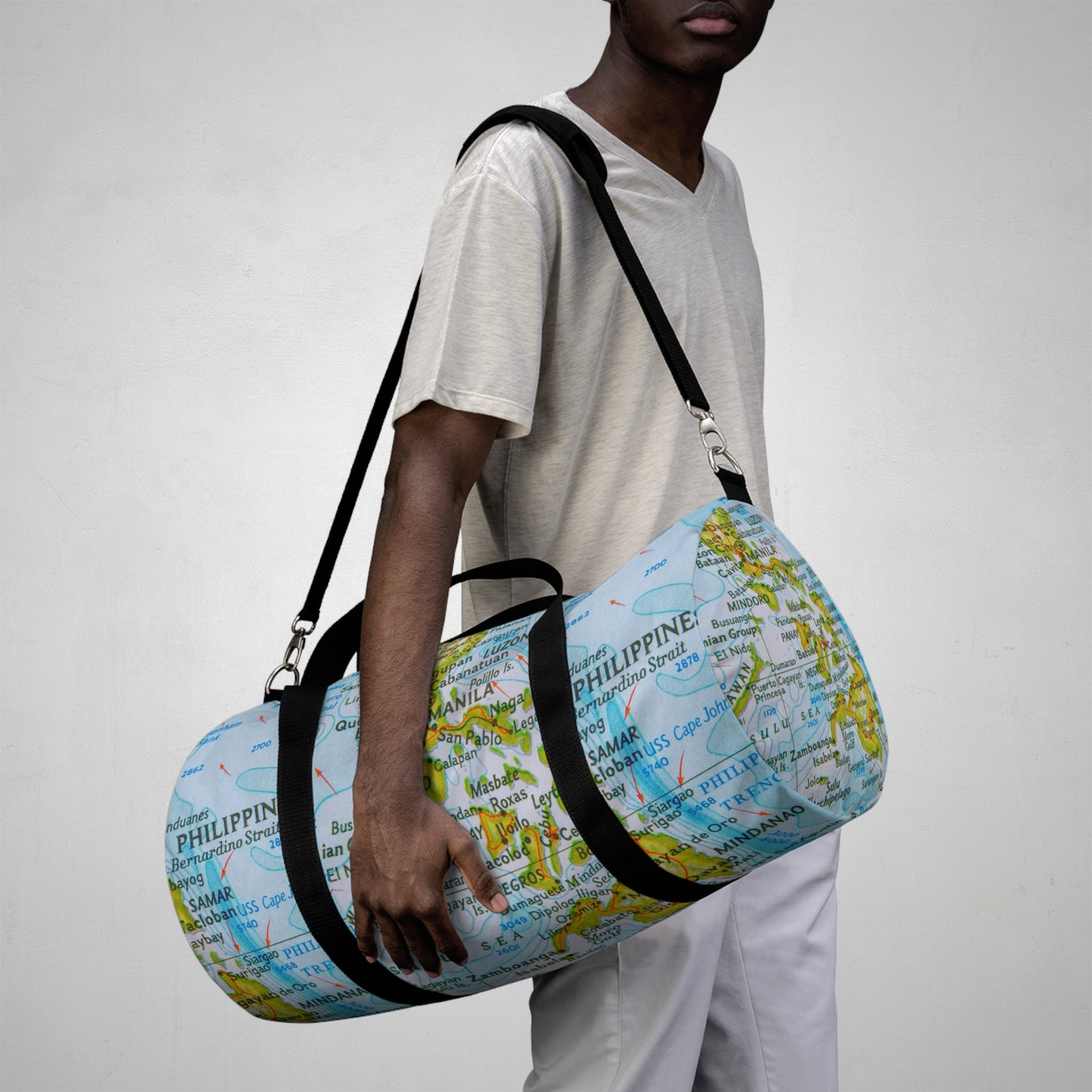 Philippine map Duffel bag | Crisply Printed Filipino Duffel bag | Filipino Summer travels Duffel bag