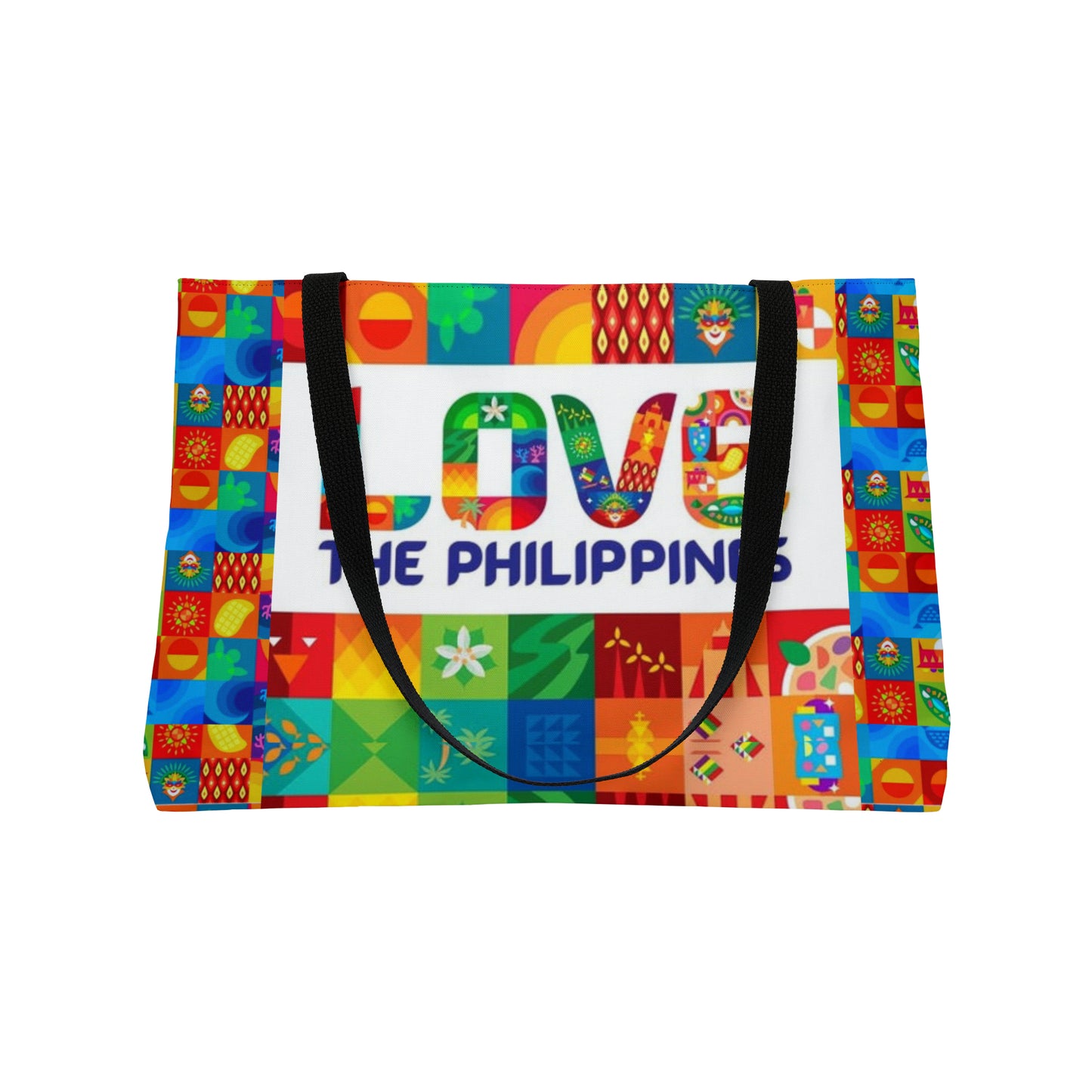 Philippines Filipino Love the Philippines Weekender Tote Bag | Crisply Printed Filipino Travel summer Bag