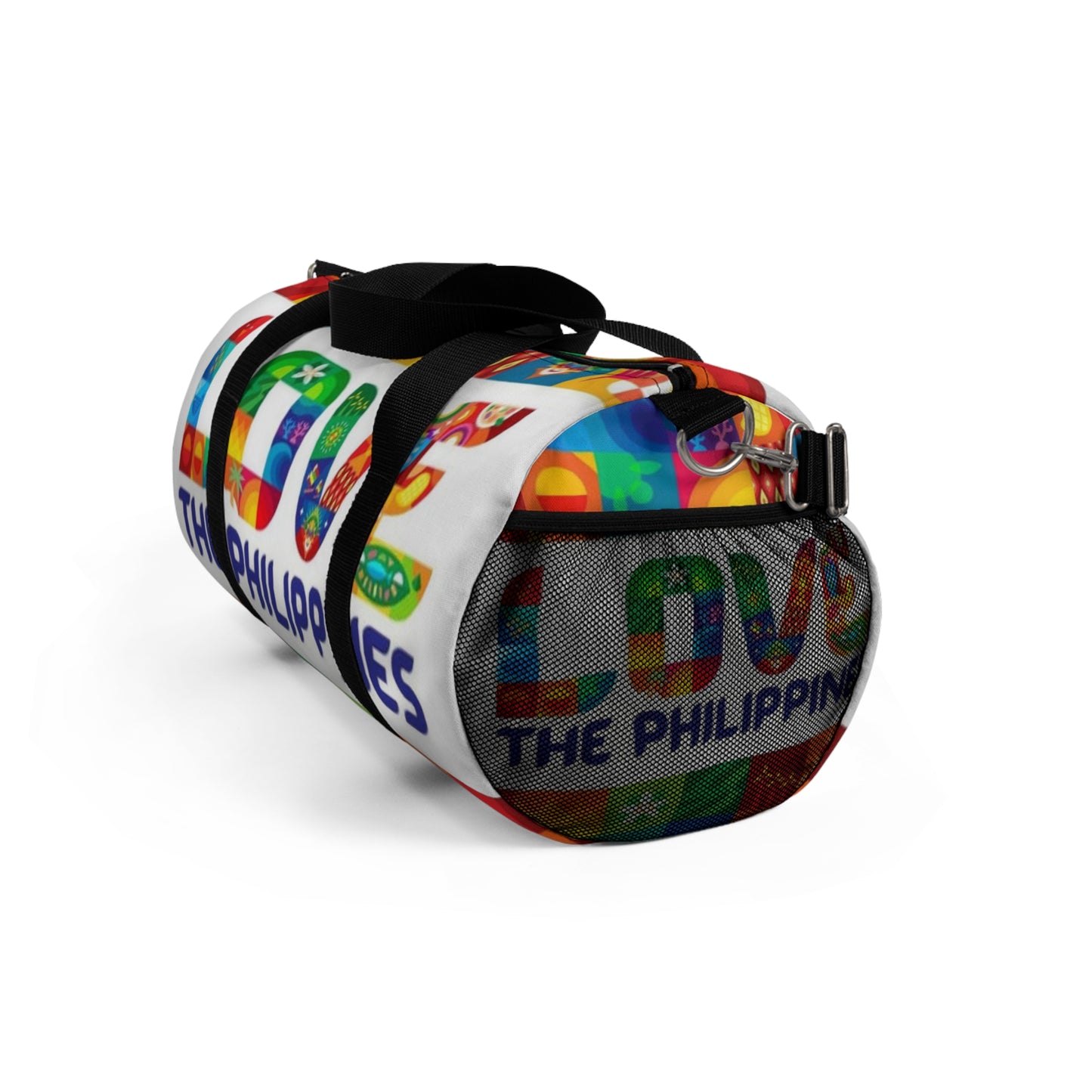 Philippines Filipino "Love the Philippines" Duffel bag | Philippine Travel Bag | Crisply Printed | College Duffel bag