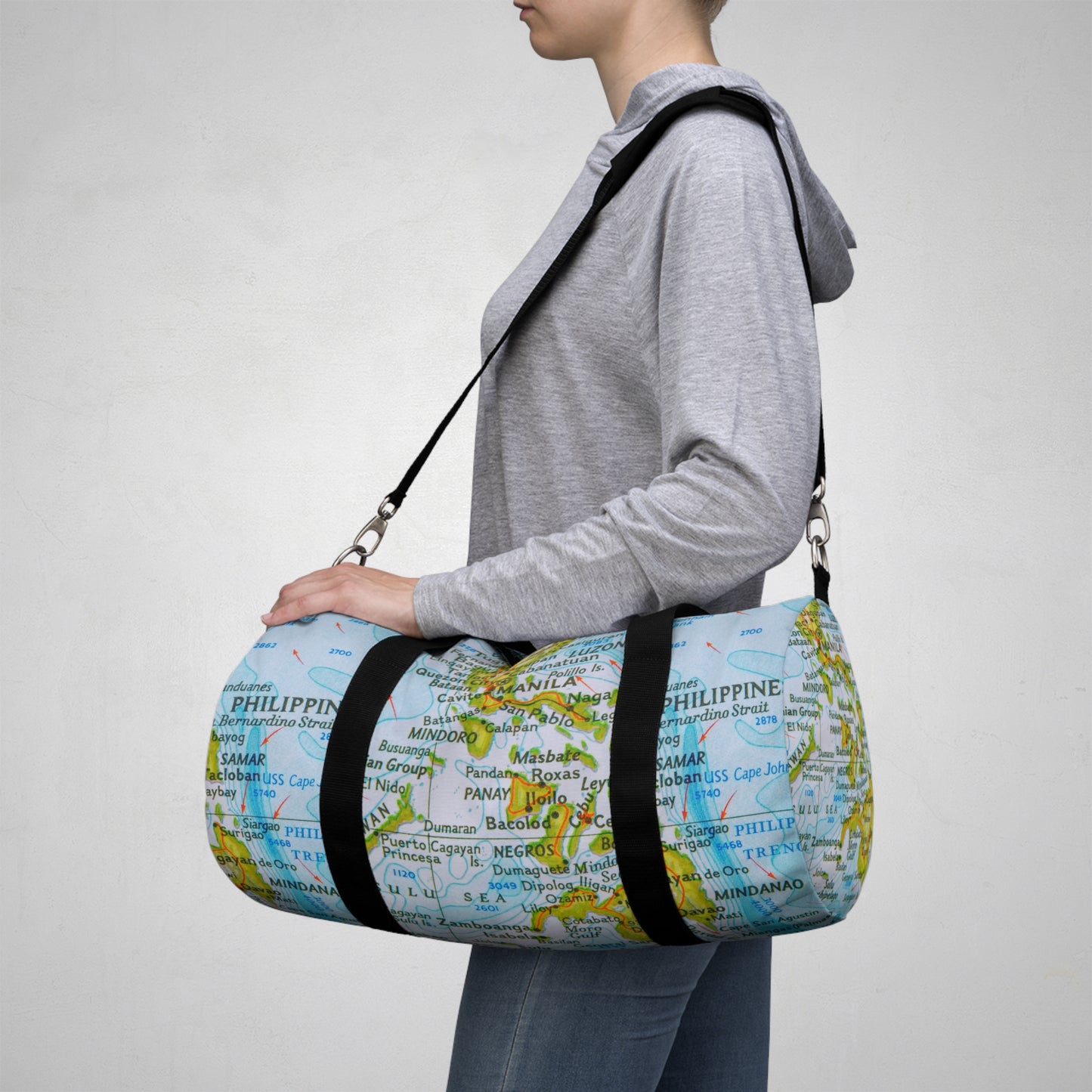 Philippine map Duffel bag | Crisply Printed Filipino Duffel bag | Filipino Summer travels Duffel bag