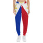 Philippines Filipino Flag Inspired Athletic Joggers | Multi Cultural Filipino Clothing | Philippine Independence Day Attire.