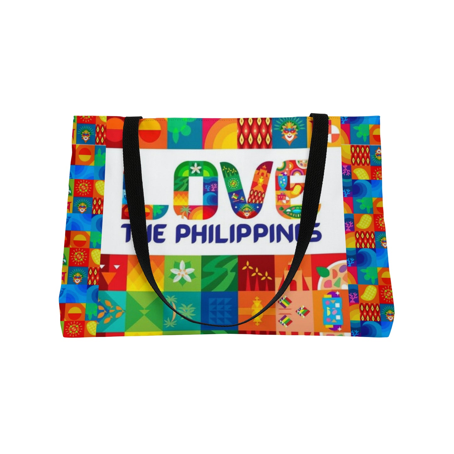 Philippines Filipino Love the Philippines Weekender Tote Bag | Crisply Printed Filipino Travel summer Bag