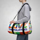 Philippines Filipino "Love the Philippines" Duffel bag | Philippine Travel Bag | Crisply Printed | College Duffel bag