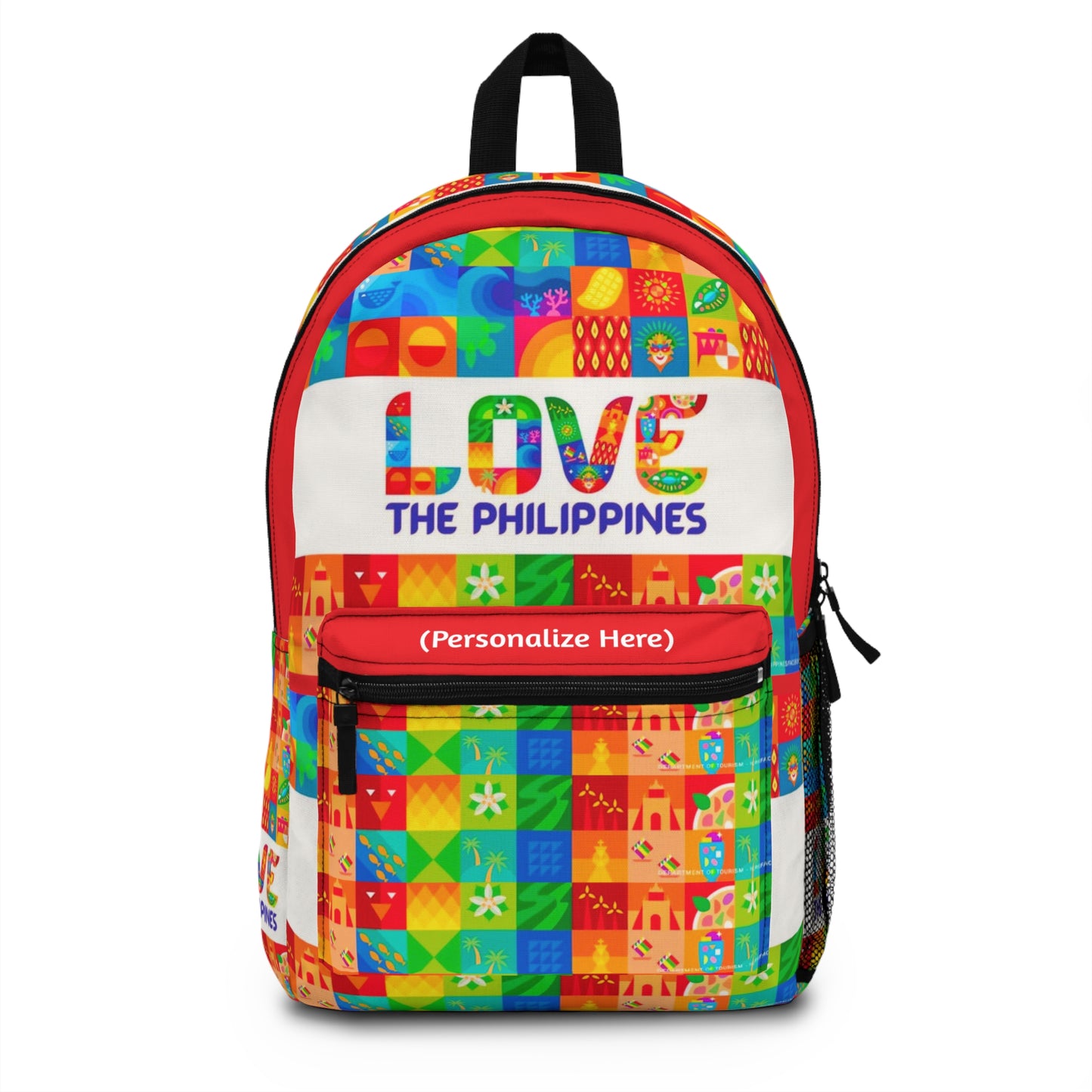 Personalized Philippine Map Backpack | Filipino Map Bag | Crisply Printed  Durable backpack |