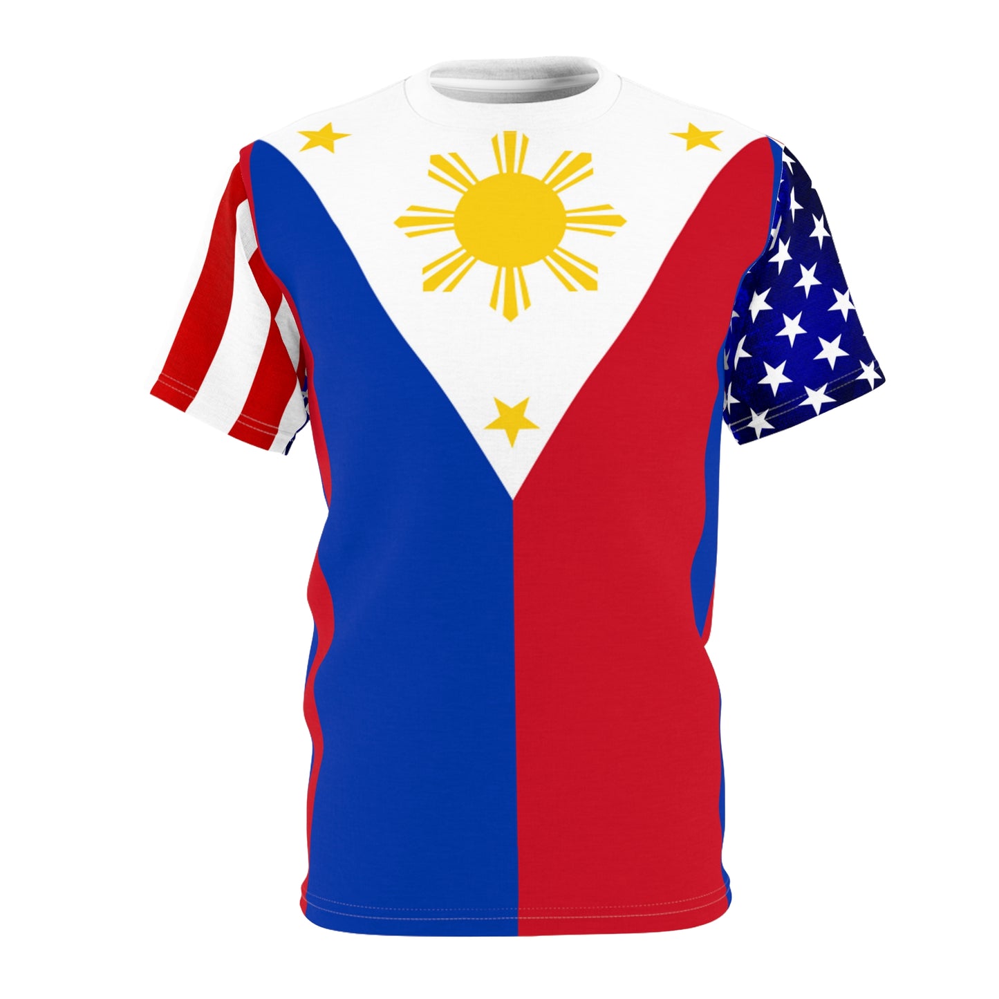 Philippines USA Mixed Flag Theme Unisex Shirt } Filipino American Friendship Shirt | Multi Cultural Shirt