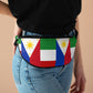 Philippines -Italy Mixed  Flag Fanny Pack | Philippines- Italy friendship day fanny pack