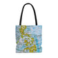 Philippine Map High Quality  Tote Bag | Unique Filipino Gift Idea | Shopping  Gym Work tote bag| Crisply Printed