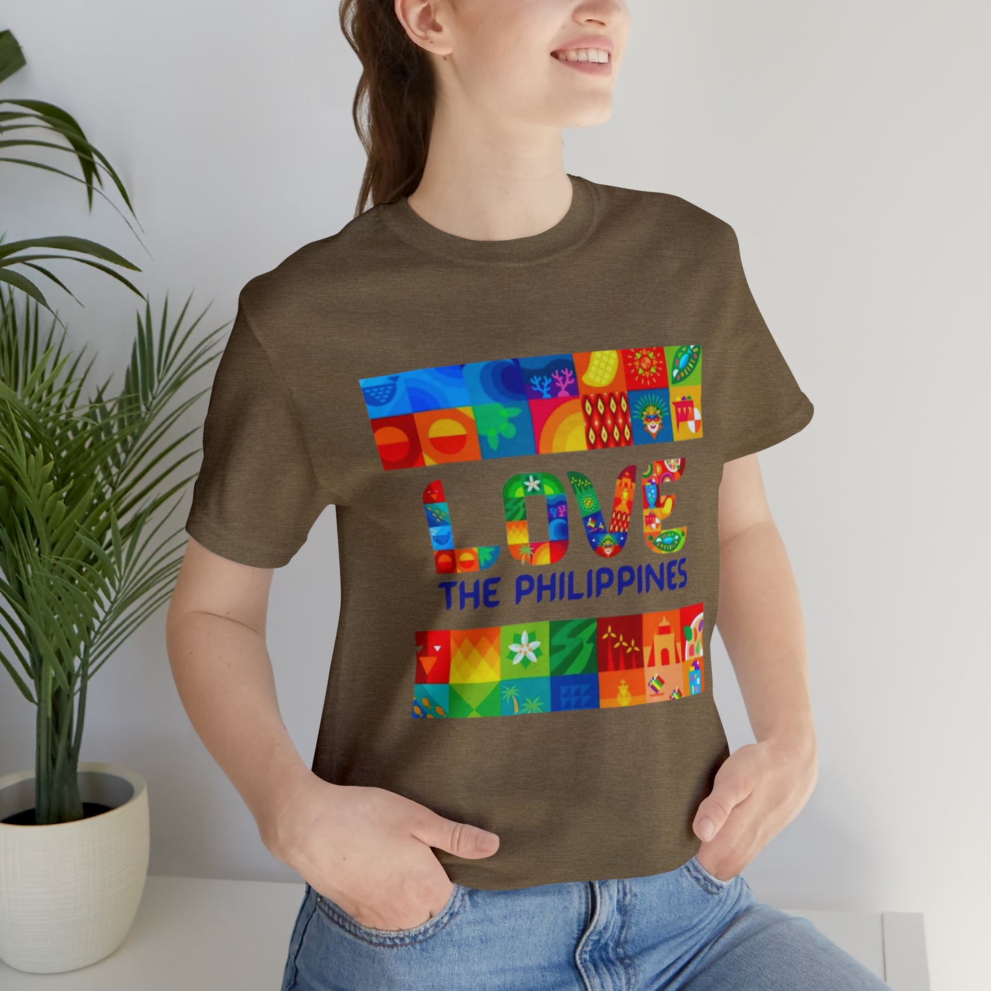 Love the Philippines Shirt , Filipino Shirt, Pinoy Shirt, Philippine Apparel