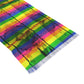 Philippines Filipino rainbow  Batik  inspired Light Scarf | Mindanao batik inspired  rugged rainbow theme. Crisply PRINTED One sided scarf