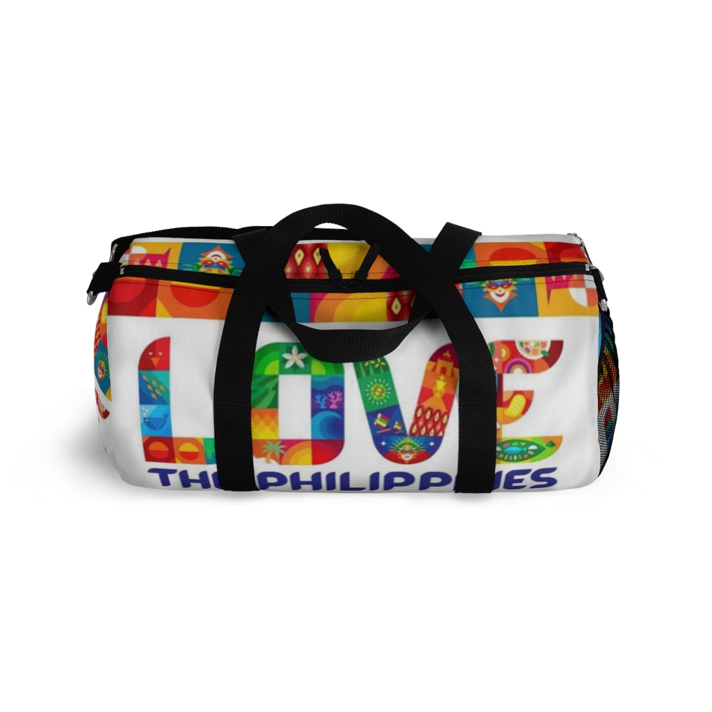Philippines Filipino "Love the Philippines" Duffel bag | Philippine Travel Bag | Crisply Printed | College Duffel bag