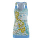 Philippines Filipino Map Inspired  Racerback Dress | Multi Cultural dress | Philippine Independence Day Attire