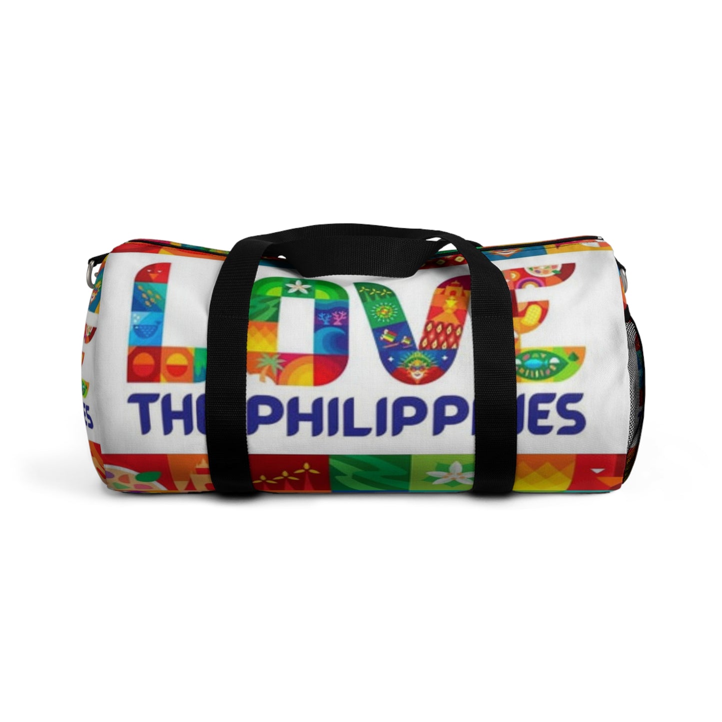 Philippines Filipino "Love the Philippines" Duffel bag | Philippine Travel Bag | Crisply Printed | College Duffel bag