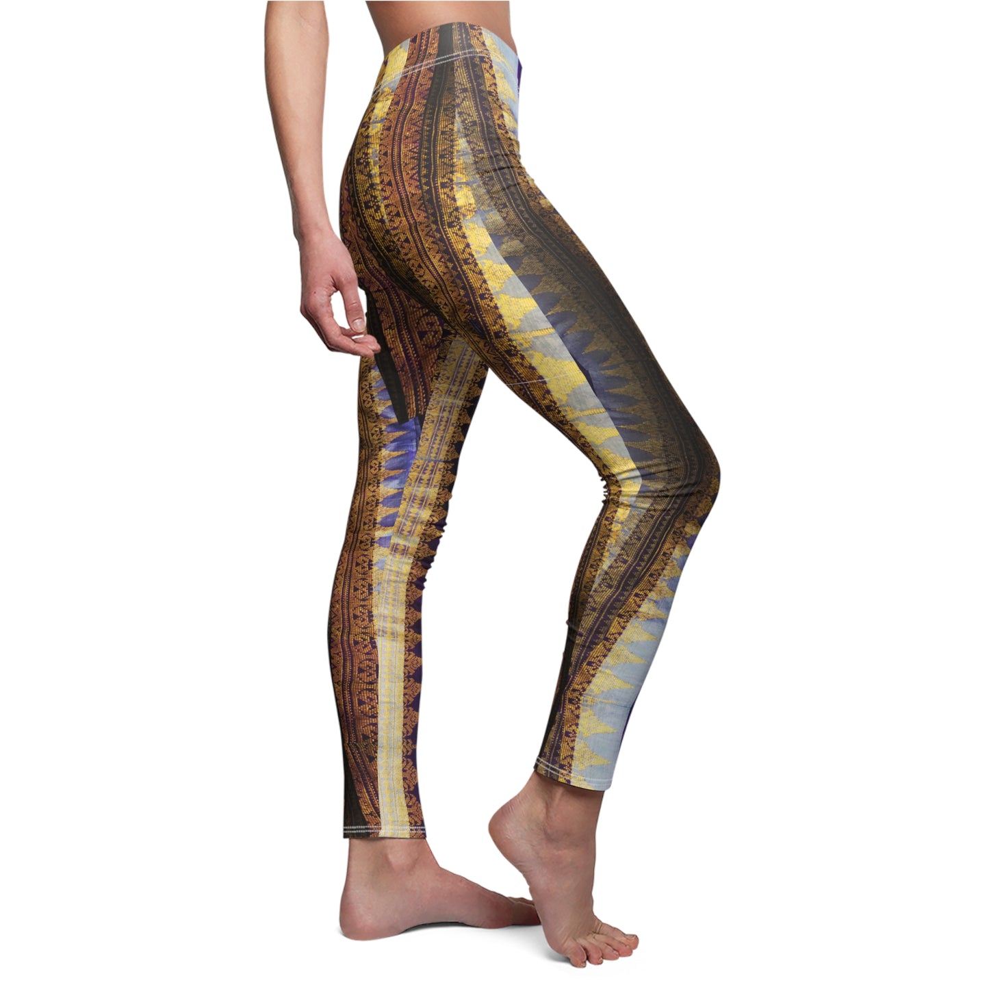 Copy of Philippines Filipino Mindanao batik Inspired  Women's Cut & Sew Casual Leggings | Abstarct batik Leggings