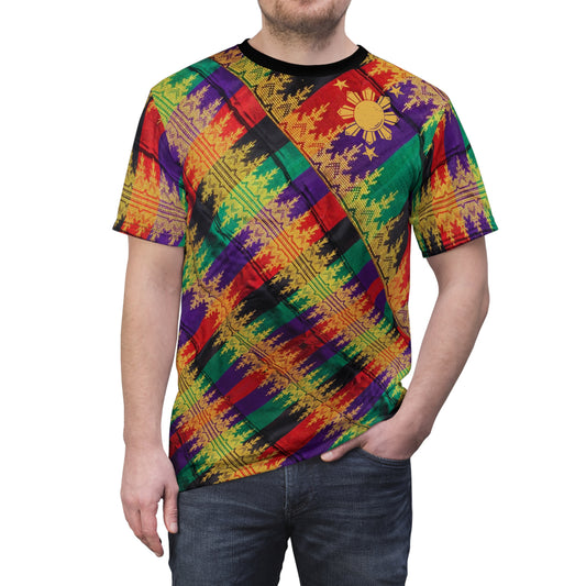 Philippine Batik Multi Colored Unisex Cut & Sew Tee