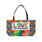 Philippines Filipino Love the Philippines Weekender Tote Bag | Crisply Printed Filipino Travel summer Bag