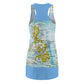 Philippines Filipino Map Inspired  Racerback Dress | Multi Cultural dress | Philippine Independence Day Attire