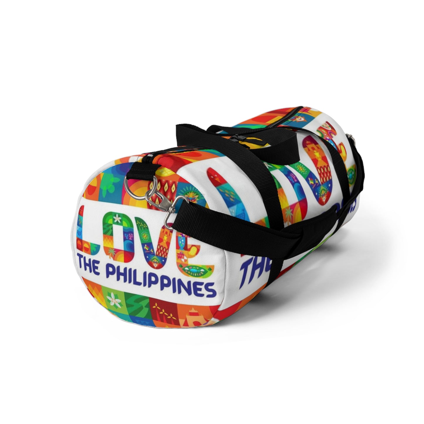 Philippines Filipino "Love the Philippines" Duffel bag | Philippine Travel Bag | Crisply Printed | College Duffel bag