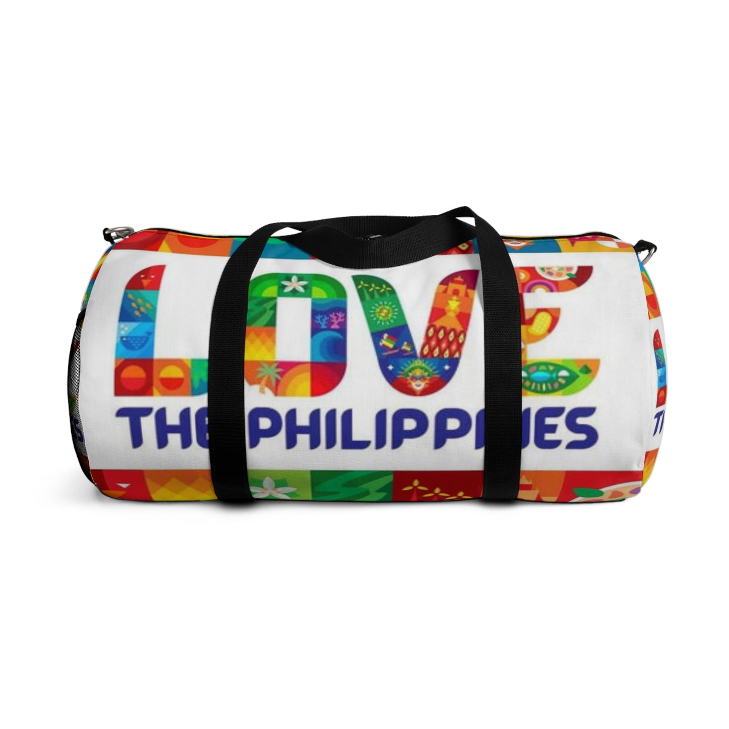 Philippines Filipino "Love the Philippines" Duffel bag | Philippine Travel Bag | Crisply Printed | College Duffel bag