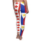 Philippines Canada Mixed Flag Women's  Casual Leggings