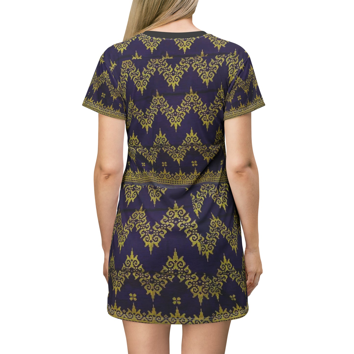 Philippines Filipino Batik inspired T-Shirt Dress | Mindanao batik Crisply PRINTED