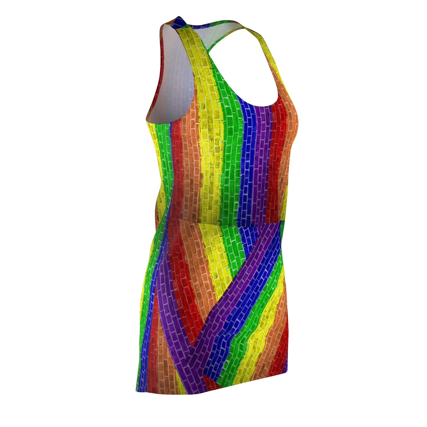 LGBT  Rainbow pride Inspired Racerback Dress |  Pride Rainbow  Crisply PRINTED    summer dress pride parade