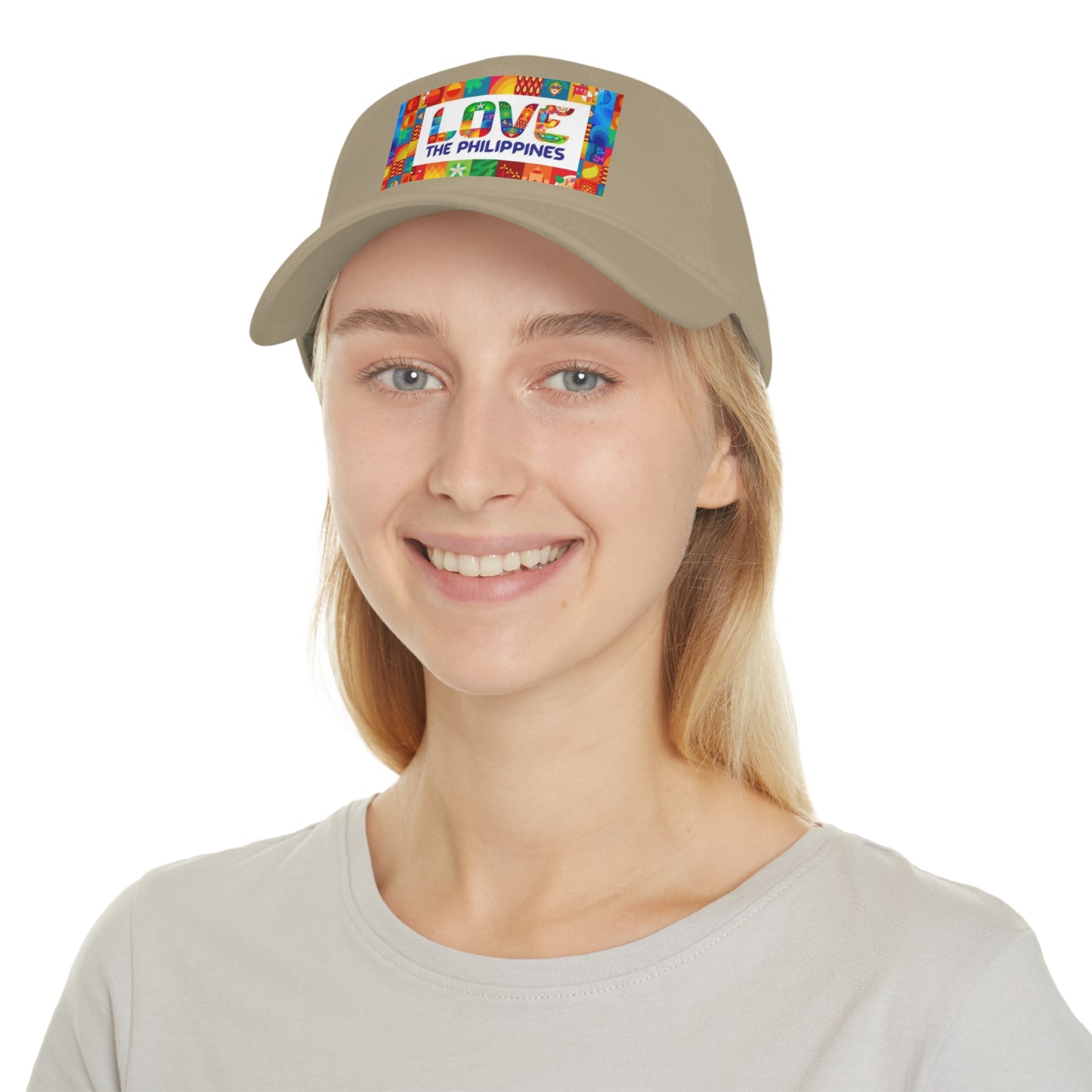 Philippines Filipino " Love the Philippines " Low Profile Baseball Cap  Filipino Love the Philippines Baseball Cap | Crisply Printed