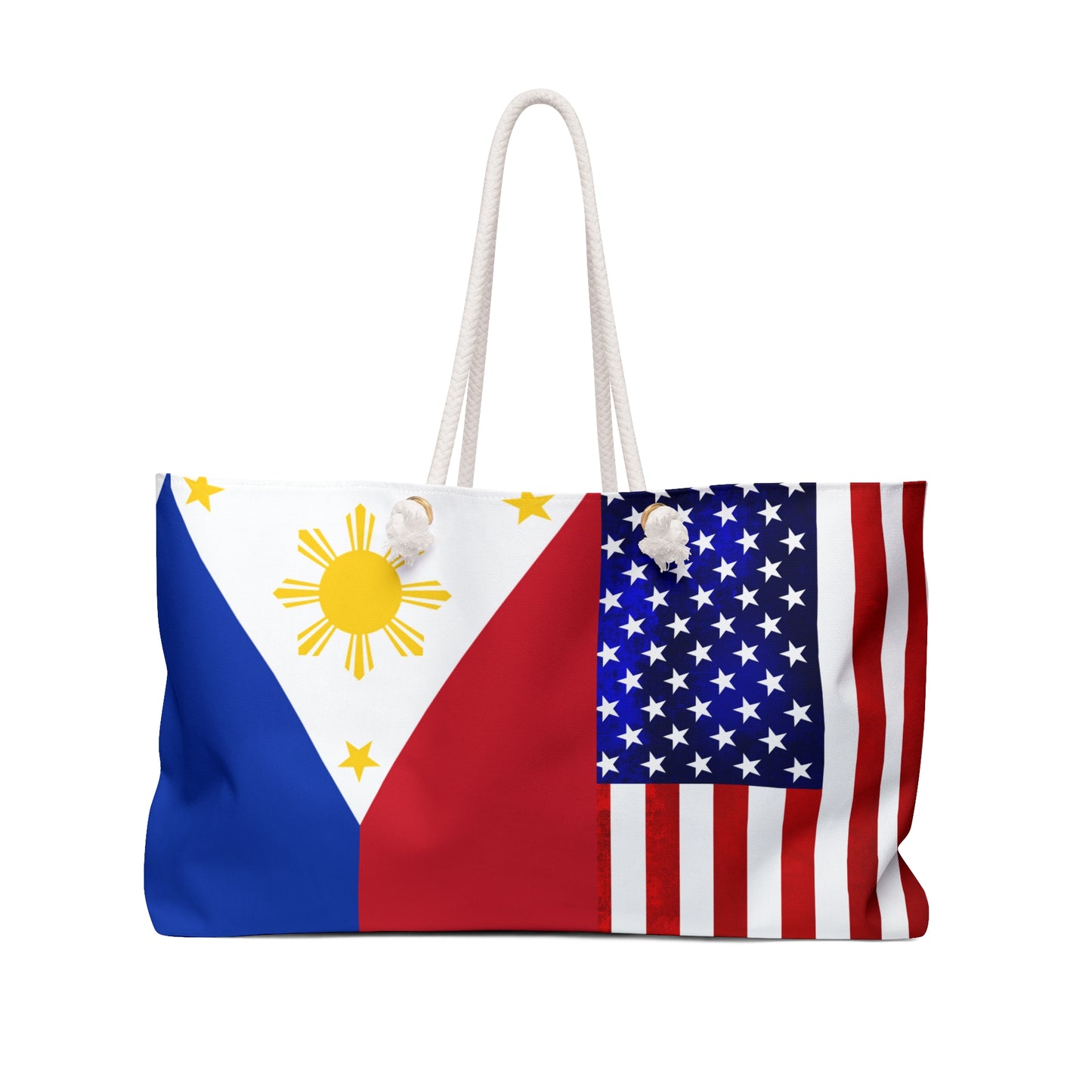 Philippines USA Mixed Flag Weekender Bag