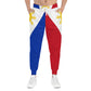 Philippines Filipino Flag Inspired Athletic Joggers | Multi Cultural Filipino Clothing | Philippine Independence Day Attire.