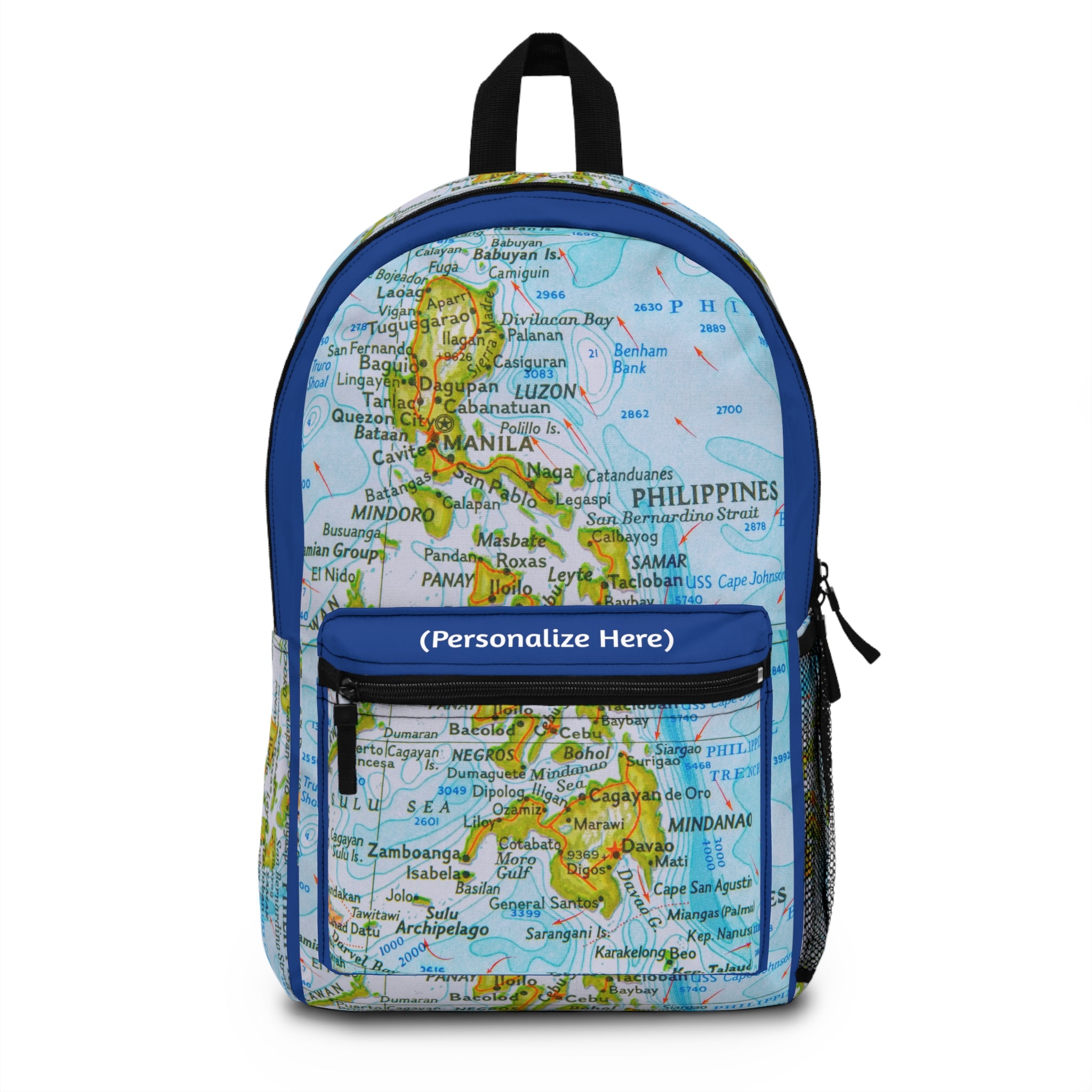 Personalized Philippine Map Backpack | Filipino Map Bag | Crisply Prin ...