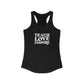 Teachers Teach Love Inspire  Slim Fit Women's Ideal Racerback Tank