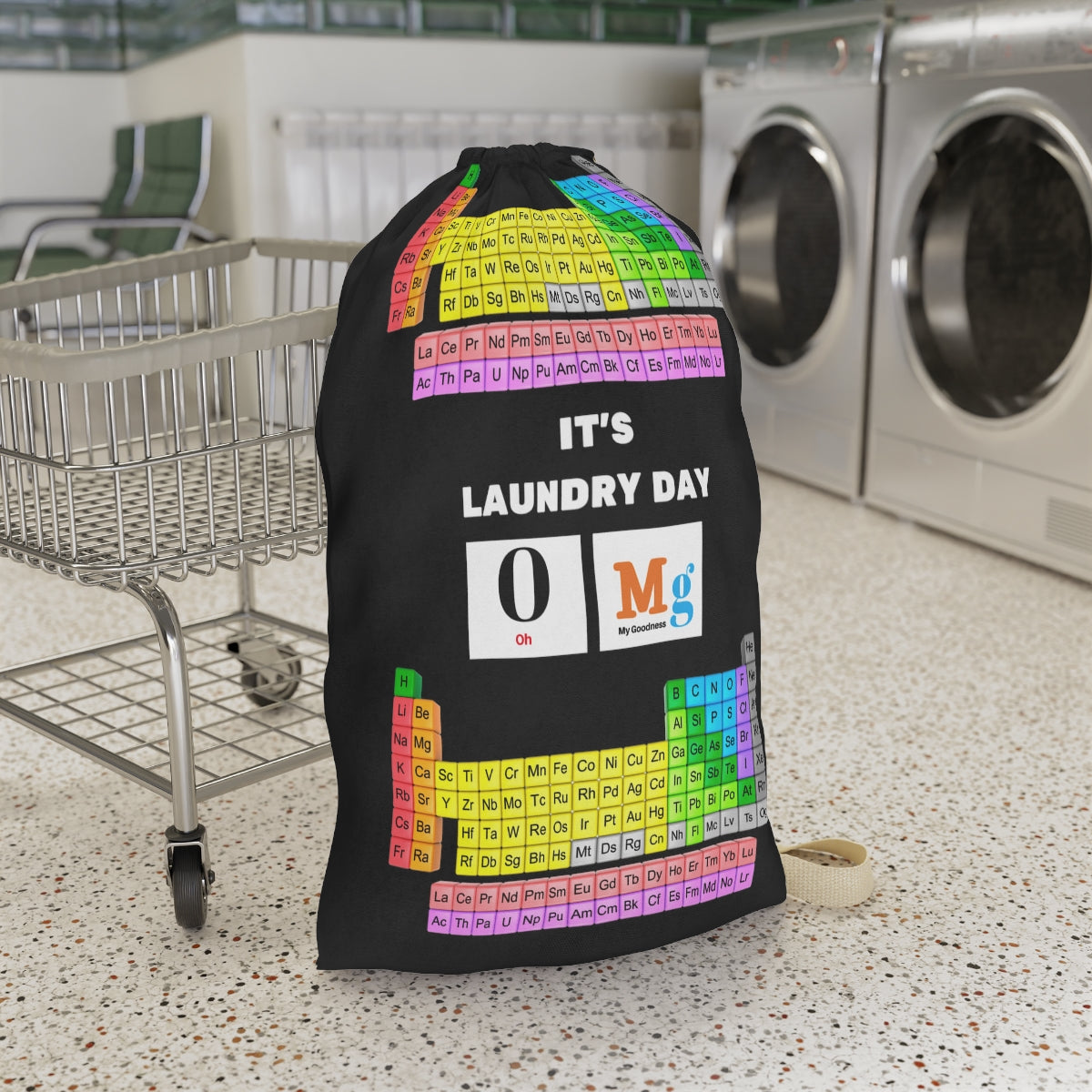 Funny College Dorm Laundry Bag | Chemistry Periodic Table  Laundry bag ,