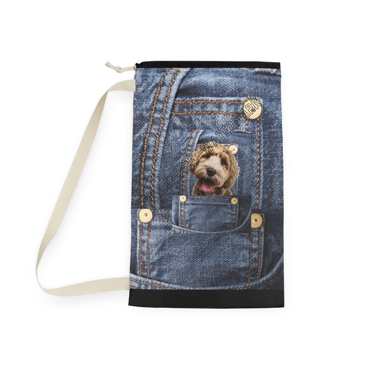 Pet Dog Lovers College Dorm Laundry Bag |Customizable Laundry bag.Crisp print / Washable.