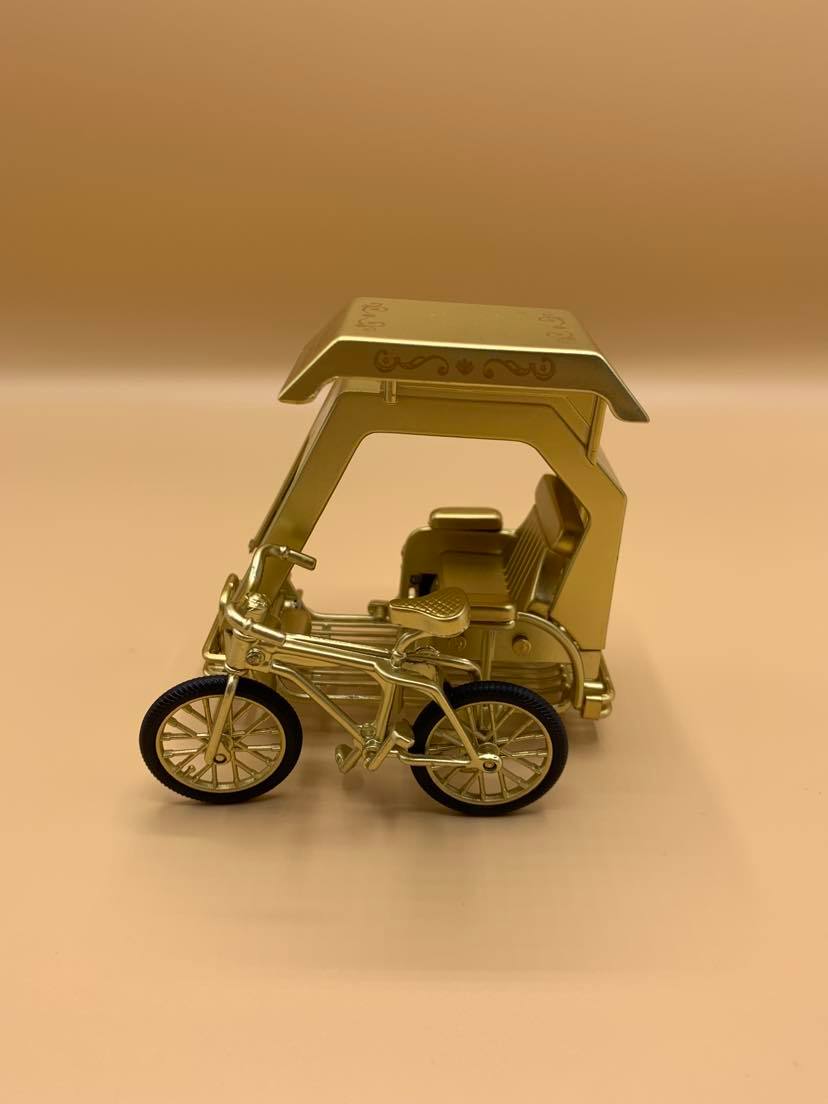 Philippines Pedicab Filipino Souvenir Decorative Toy Gold Edition | Filipino gift idea. Philippine Filipino Pinoy Holiday Birthday Gift.