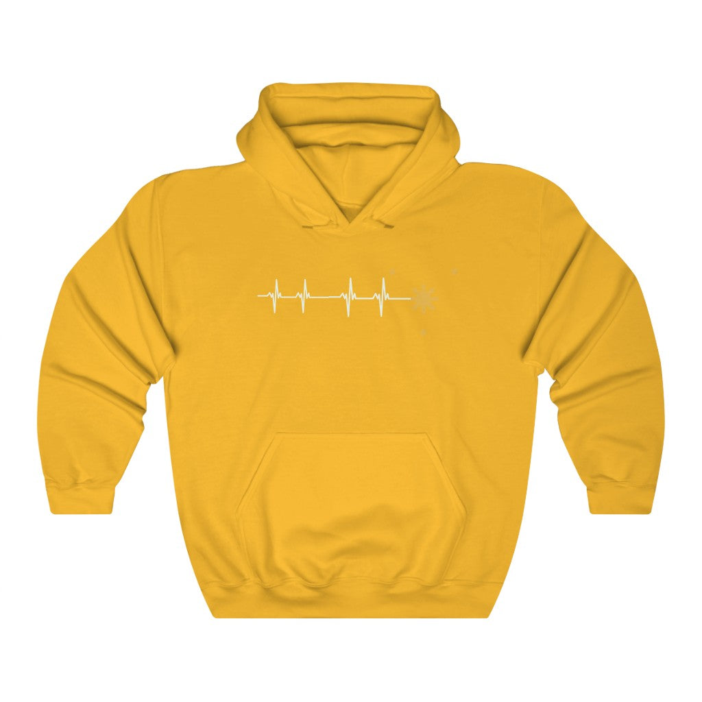 Philippine Heartbeat Hoodies | Philippine Sun and Star Pullover | Philippines Filipino Sweatshirt Hoodie