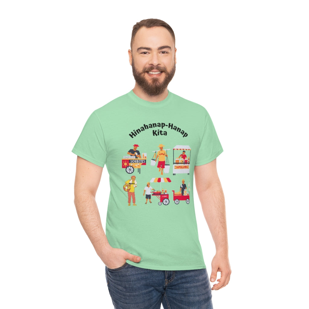Philippines Hinahanap-hanap Kita Street Foods Unisex Heavy Cotton Shirt (LIght Colors)