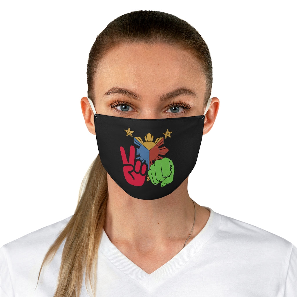 Philippines Peace & Fist  BBM Sarah Fabric Face Mask