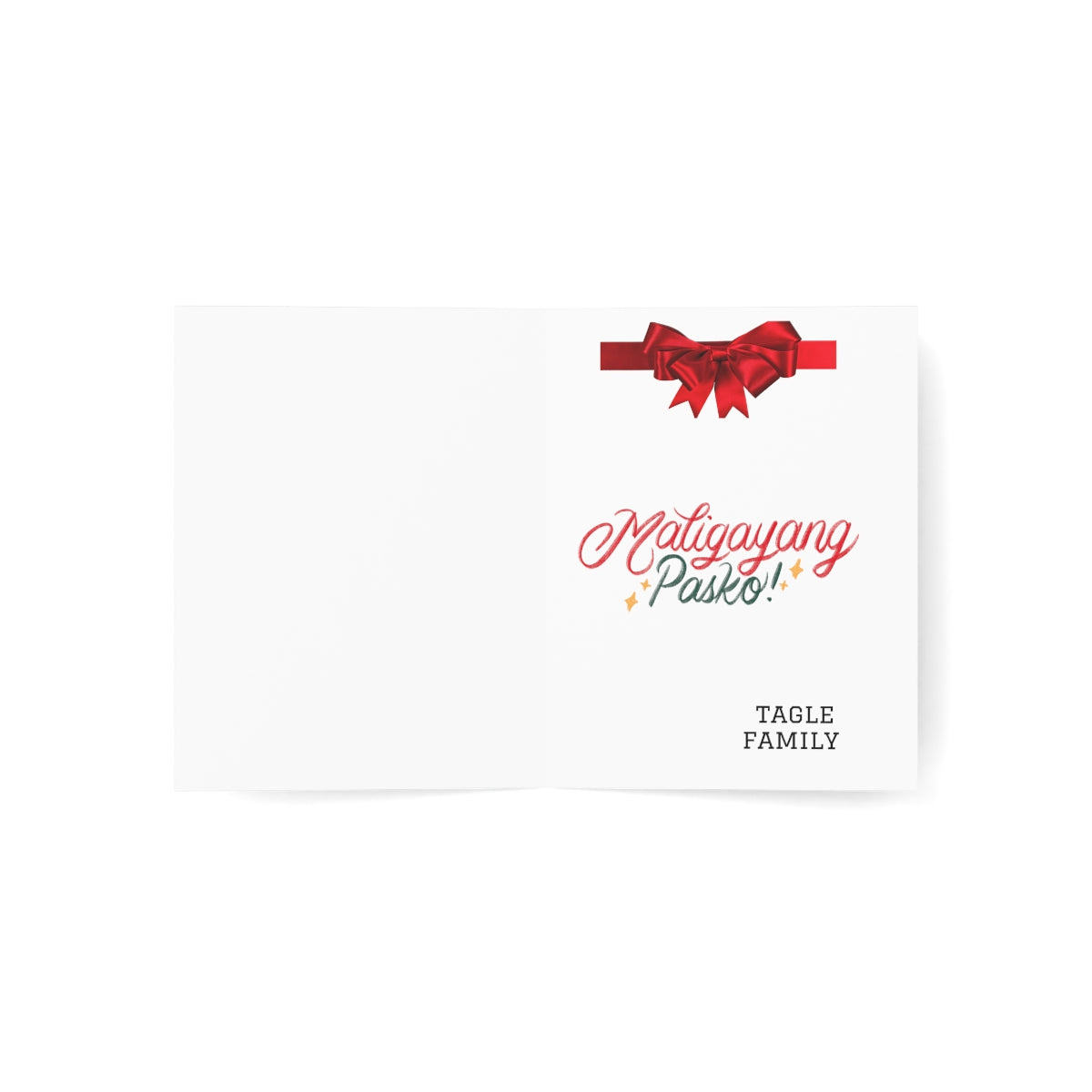 Funny Filipino Greeting card , Personalized Holiday Filipino Folded Greeting Cards