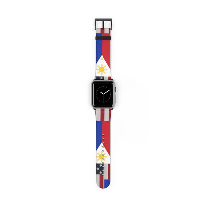 Filipino Philippines USA Mixed flag  Watch Band, Philippine Fashion, Fit watch band.Philippine Accesories.