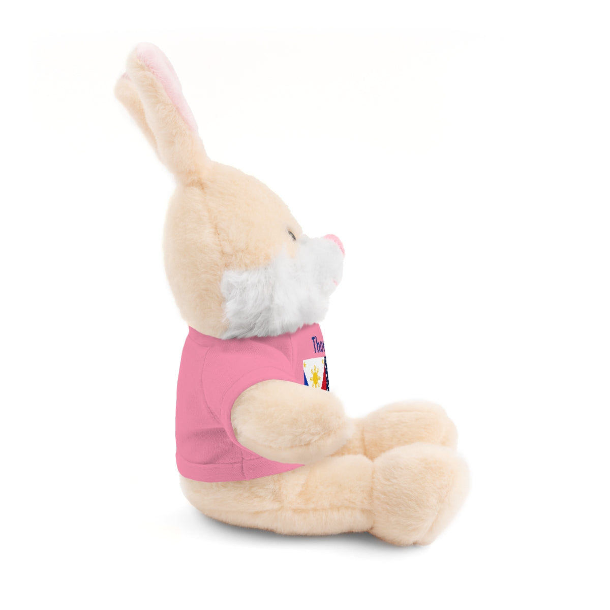 Personalized Filipino Stuffed Animal Toy  with Tee | Philippines and USA Flag | Gift for kids and adults | Holiday Gifting